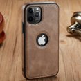 thumbnail image 1 of Funda de cuero PU de lujo para teléfono, carcasa trasera delgada para iPhone 14 pro max 13 Pro max 11 12 Pro Max XR XS Max X 7 Plus, 1 of 4