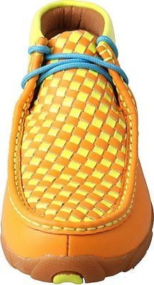 Color:Yellow Orange Size:6 US Twisted X Childrens RIO Cowkids Leather Moccasin