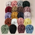 thumbnail image 3 of KelaJuan Newborn Baby Turban Hat, Classic Bow Knot Beanie Cap Stretchy Head Wrap for Infants, 3 of 6