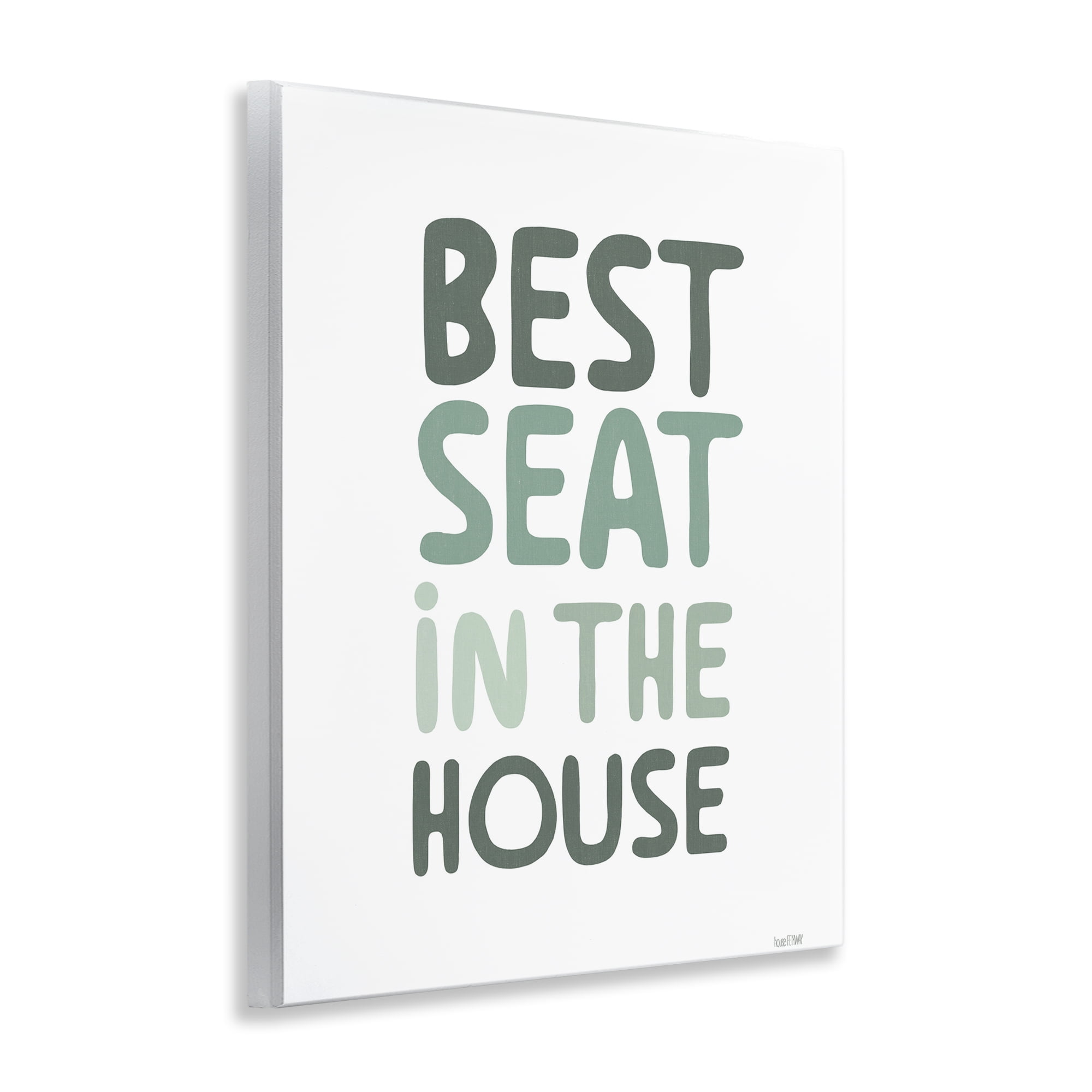 Stupell Industries Green Best Seat in House Wall Plaque Art, design by House Fenway