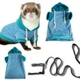 thumbnail image 2 of Shadoumai Ferret Clothes, with Harness Soft Comfortable Fun Sweatshirt, Ferret Sweater Hoodie Costume, for Bunny Squirrels Chinchilla Chihuahua Pet, 2 of 8
