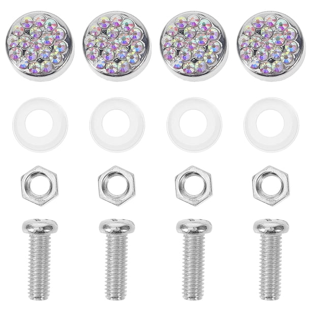 Juego de tornillos para matrícula de coche, retenedores de matrícula, Kit de tornillos de sujeción, 1 Juego
