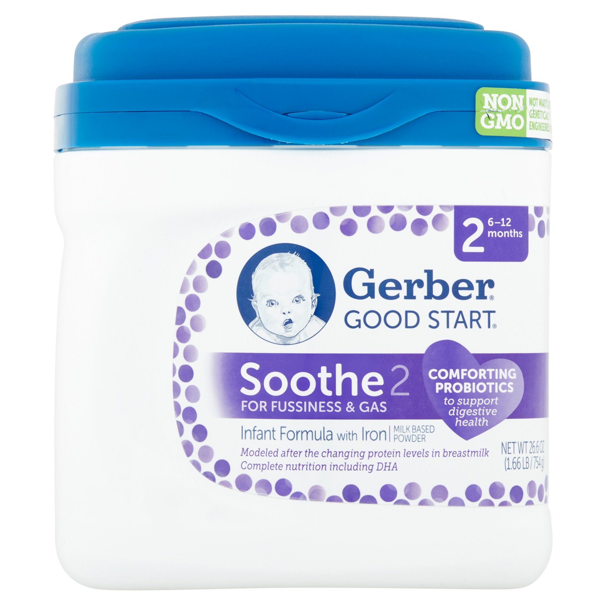 Gerber Good Start Soothe Infant Formula with Iron Milk Based Powder 2 6-12 Months 26.6oz