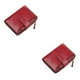 thumbnail image 4 of Guardurnaity Billeteras para mujer, monedero de cuero PU, bolso para teléfono, monedero multitarjeta, cierre de cremallera para mujer, Rojo 2piezas, 4 of 6