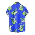 thumbnail image 5 of Men's Summer Hawaiian Shirts Casual Short Sleeve Button Down Holiday Beach Australian Shepherd Dog Pattern Shirt, 5 of 5