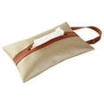 thumbnail image 1 of Hanging Tissue Holder PU Napkin Holder Multi-Use Car Backseat Tissue Purse Buckle & Zipper Closure, 1 of 7