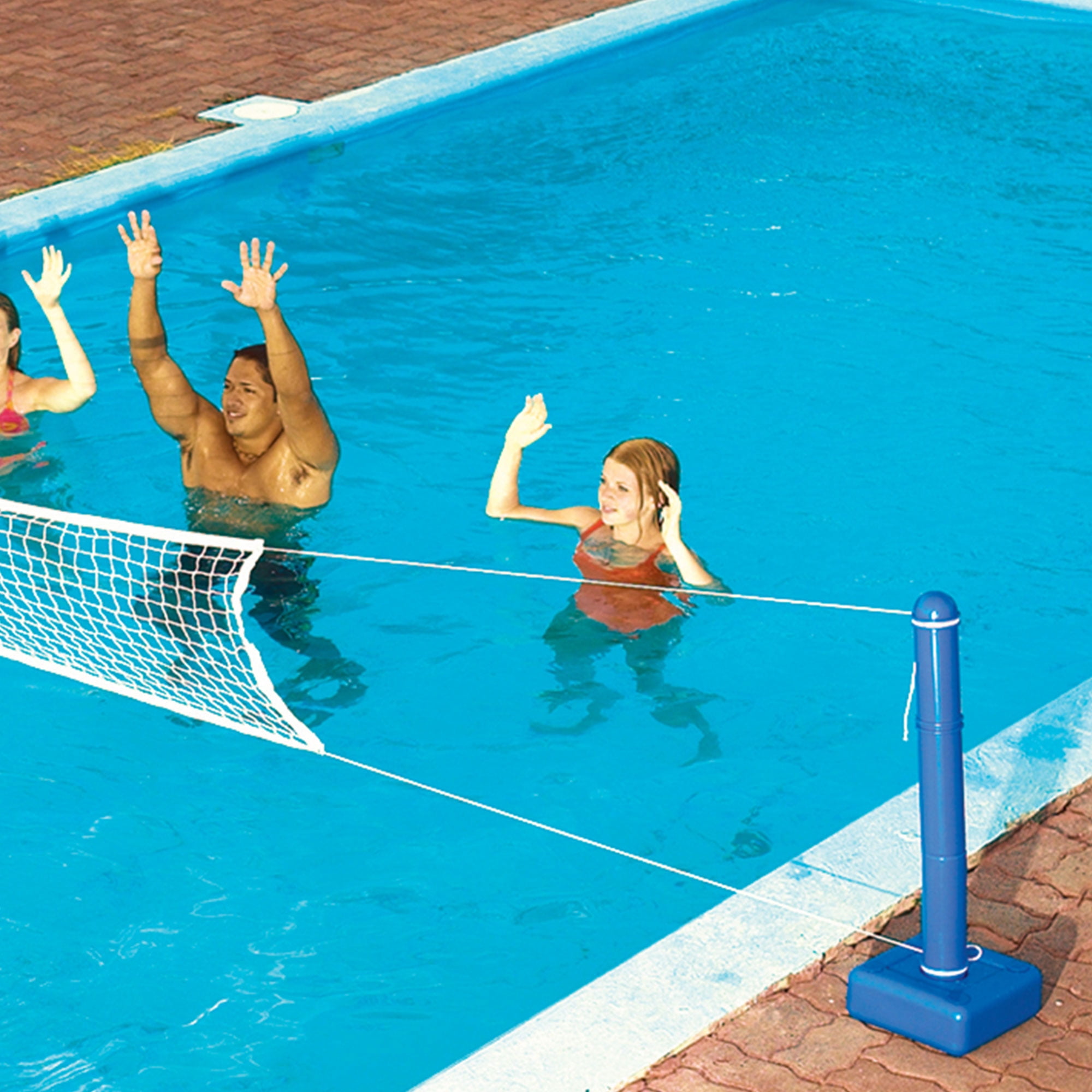 Filet De Volley-ball Portable 9.5m Avec Sac - Pour Plage, Piscine, école - Maille Polyéthylène Résistante