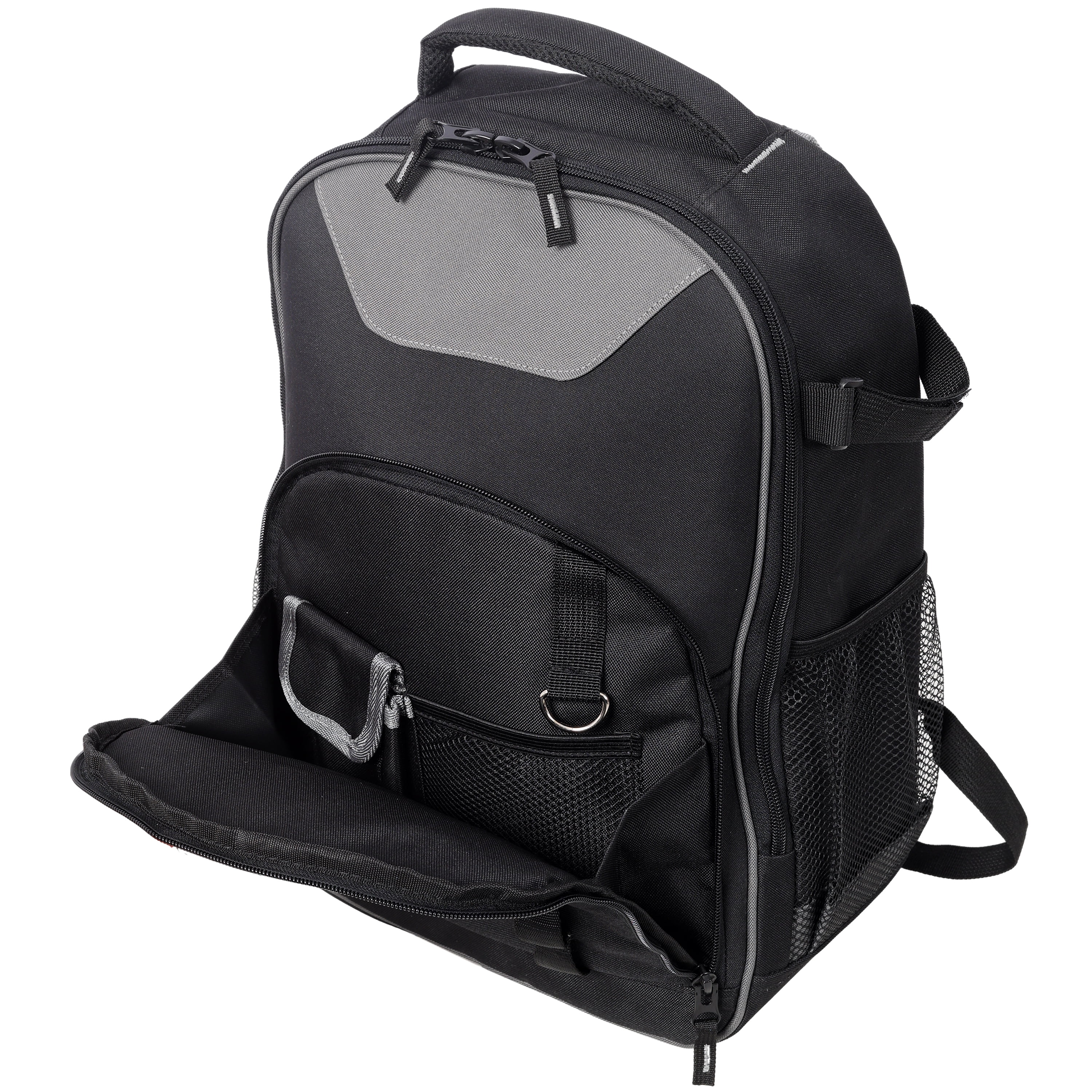 Tool Backpack, Heavy-Duty Tool Bag with Multiple Pockets for Electricians & Technicians