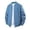 Sky Blue, variant on Men's Stand Collar Baseball Bomber Jacket, Zip Up Lightweight Casual Windbreaker with Side Pockets Sky Blue