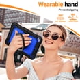 thumbnail image 3 of for iPad Mini 5th/4th Generation Case 7.9 inch 2019/2015, 360 Rotating Shockproof Cover with Stand, Handle, Shoulder Strap, Dark Blue Panel, 3 of 7
