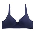 thumbnail image 1 of Brasier Carnival para Mujer, Sin Costura Liso Azul Marino Talla 38B, 1 of 4