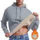 thumbnail image 1 of Sudadera con capucha para hombre, jersey de cuello alto, elástico, de color liso, de poliéster., 1 of 8