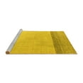 thumbnail image 2 of Ahgly Company Machine Washable Indoor Square Solid Yellow Modern Area Rugs, 8' Square, 2 of 4