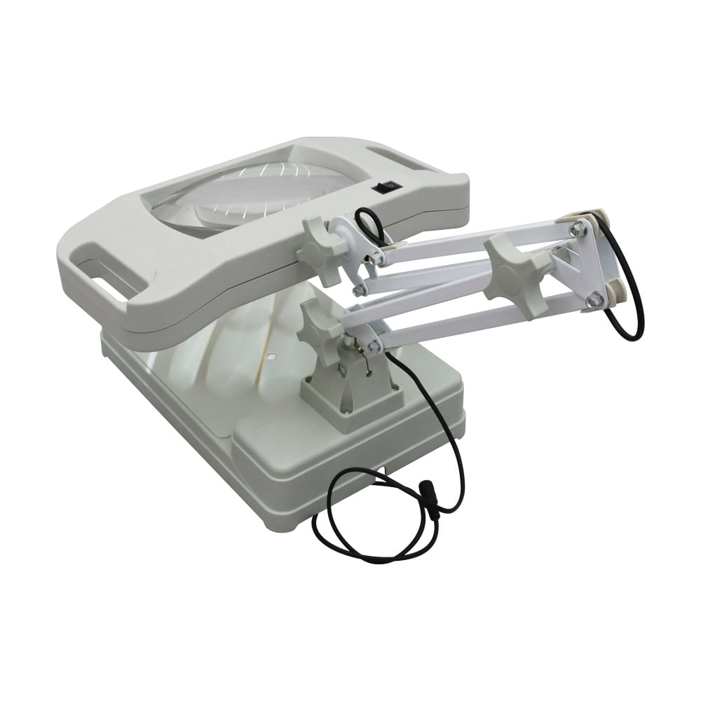 Techtongda 10X Magnifier LED Lamp Light Magnifying White Glass Lens Desk Table Repair