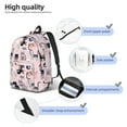 thumbnail image 3 of Rocae Cat for Durable Canvas Backpack Leisure Large Bag Travel Rucksack Multi-function Backpack Medium, 3 of 8