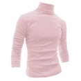 thumbnail image 1 of Camisa de manga larga uxcell cuello de Cisne ajuste Delgado casual Rosado 44, 1 of 7