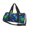 thumbnail image 1 of Balery Dinosaur In Space Bolsa de Gimnasio para Mujeres y Hombres, Bolsa de Viaje Impermeable, Bolsa de Fin de Semana con Compartimento para Zapatos y Bolsillo Húmedo, 1 of 6