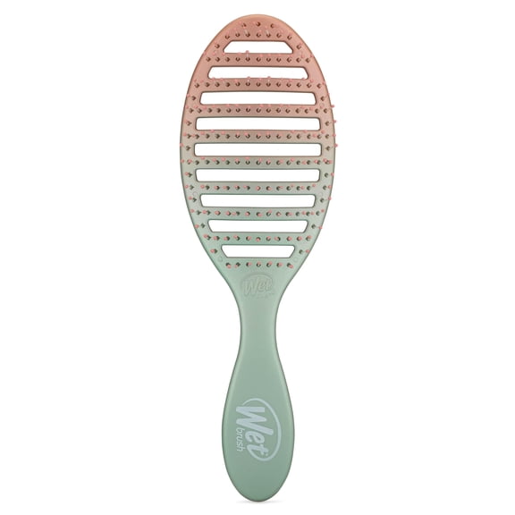 Wet Brush Speed Dry Hair Brush, Seafoam/Coral (Feel Good Ombre) - Vented Design & Soft HeatFlex Bristles Are Blow Dry Safe - Ergonomic Handle Manages Tangles - Pain-Free Hair Accessories