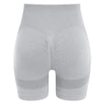 thumbnail image 3 of vigerkar Women Workout Shorts 3.6" Scrunch Shorts Seamless High Waisted Contour Gym Yoga Biker Shorts (Grey, L), 3 of 5