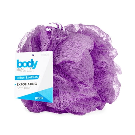 Body Image Body Benefits Exfoliating Bath Sponge, Purple color