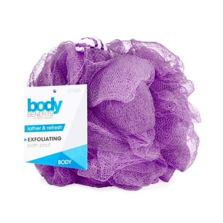 Body Image Body Benefits Exfoliating Bath Sponge, Purple (Best Body Wash Sponge)