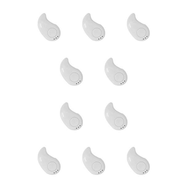 Methold Auriculares Auriculares compatibles con Bluetooth Sonido inalámbrico Micrófono recargable Auriculares manos libres para el hogar Teléfonos Blanco 10piezas