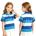 thumbnail image 3 of Kids' Quick Dry Campus Uniform Shirt Class Polo Shirt Sportswear Collared Clothing, 3 of 3