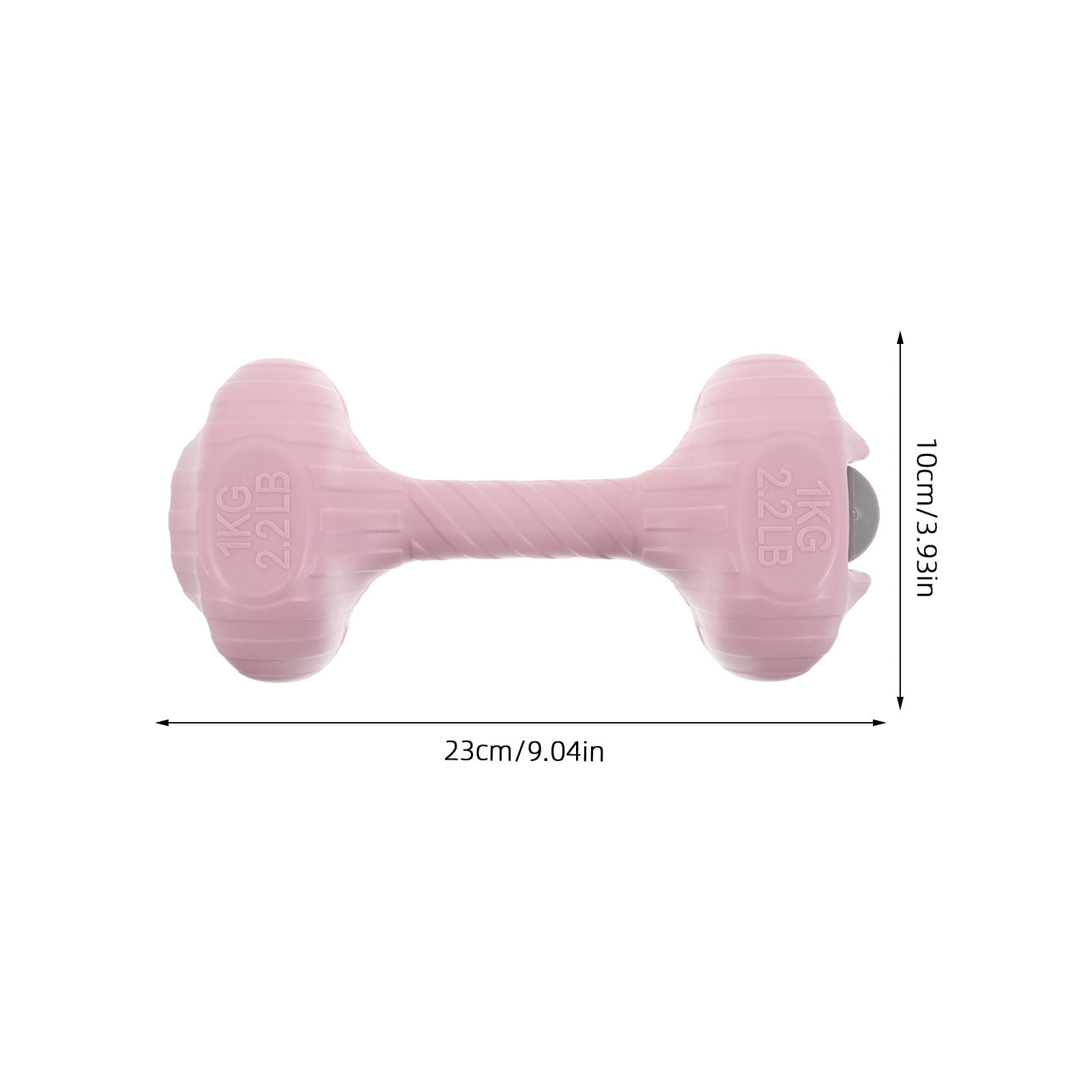 OUNONA 2Pcs Portable Water Dumbbells Pink Adjustable Fillable Fitness Weights for Home Workout