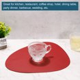 thumbnail image 4 of Unique Bargains Faux Leather Placemats Set 8pcs, Dining Table Mats Heat Resistant Kitchen Place Mats-Yellow+Green, 4 of 6