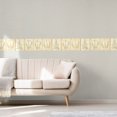 thumbnail image 2 of Dundee Deco Prepasted Wallpaper Border - Abstract Brown, Beige Branches, Leaves in Squares, 15 ft x 6 in, 2 of 5