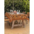 thumbnail image 2 of Boho Yellow Flowers Outdoor Tablecloth - 60x102 Inch Rectangle Dining Table Cover, Spring Abstract Watercolor Floral Leaf Waterproof Outdoor Table Cloth with Umbrella Hole & Zipper for Picnic/Patio, 2 of 7
