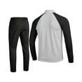 thumbnail image 5 of Frnrwgo Mens 2-Piece Tracksuit Jacket and Pants Set Loose Fit Color Block Raglan Sleeve Casual Fall Winter Outfit with Full zip, 5 of 7