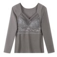 thumbnail image 1 of Ensemble de sous-Vêtements Thermiques pour Femmes, Haut de Pyjama pour Temps Froid, 1 of 6