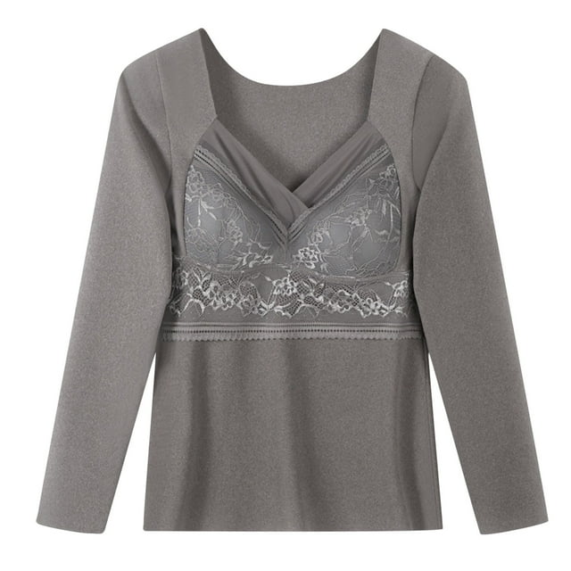Ensemble de sous-Vêtements Thermiques pour Femmes, Haut de Pyjama pour Temps Froid