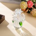 thumbnail image 2 of ABPETE Crystal Clear Daisy Figurines Collectibles Gifts for Women Friends, Small Crystal Blue Flowers with Base Paperweights Decoration for Home Office Tabletop Centerpieces, 2 of 12