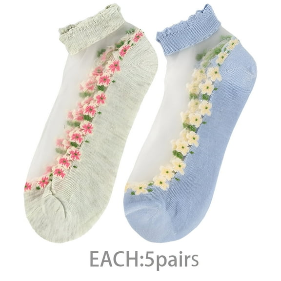 TELOLY 12Pairs Ankle Socks for Women,100%Cotton Womens Ankle Socks Size 7-9,Ladies Socks