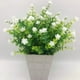 thumbnail image 2 of Simulación de planta verde, 7 cabezas, 35 mallas, eucalipto, camelia, flor artificial, flor de plástico, flor decorativa, 2 of 6