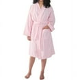 thumbnail image 5 of Women's Daylee Model Turkish Cotton Kimono Bathrobe Burgundy - Small/Medium, 5 of 5