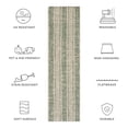 thumbnail image 6 of Safavieh Courtyard Adam Striped Indoor/Outdoor Runner Rug, Beige/Dark Green, 2'3" x 8', 6 of 10