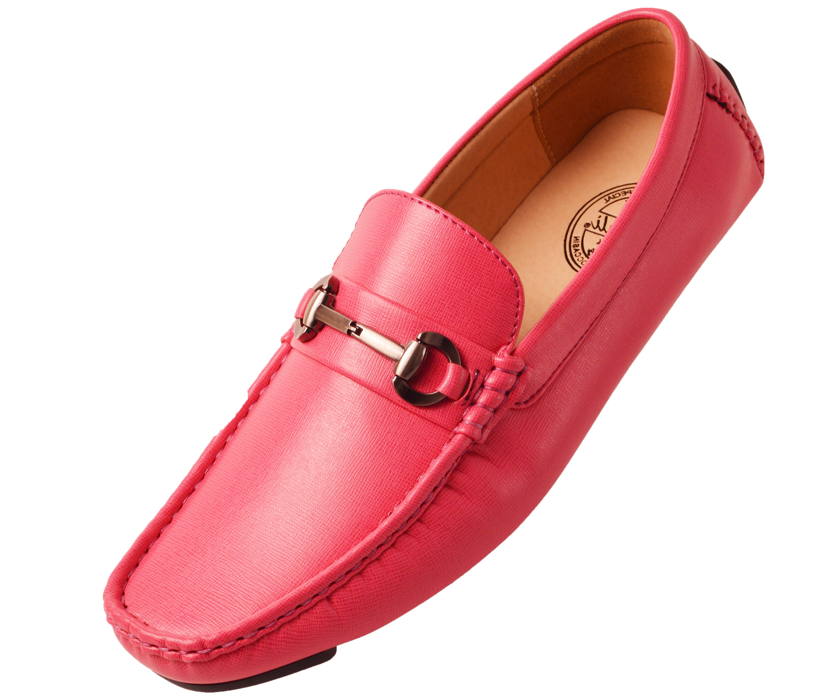 black and pink mens loafers