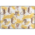 thumbnail image 4 of SKYSONIC 36x24in Tropical Jungle Leopards Area Rug, Non-Slip Floor Carpet for Indoor Living Dining Room Bedroom, 4 of 7