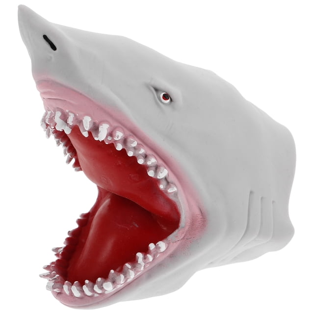 Miangastore Reusable Animal Hand Puppet Shark Toy for Kids Cute Shark Hand Puppet for Storytelling Interactive Hand Puppet Role Play Prop