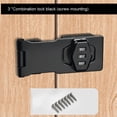 thumbnail image 4 of Cabinet Password Lock Drawer Lock 3-Digit Combination Password Lock Security Door Bolt Anti-theft Household Cabinet Hardware, 4 of 12