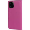 thumbnail image 4 of iPhone 11 Pro Max Case,Premium Leather Folio Flip Wallet Case Cover Book Design with Kickstand & Magnetic Closure & Card Slots/Cash Compartment for Apple iPhone 11 Pro Max 2019 6.5",Magenta, 4 of 8