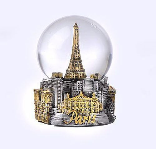 Paris France Eiffel Tower Snow Globe 80mm - Walmart.com