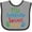 Heather and Black, variant on Inktastic Me Meemaw Loves Me Cute Boys or Girls Baby Bib