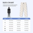 thumbnail image 2 of Cauagu Gold Snowflake Stripes Mens Pajama Pants Sleep & Lounge Pants,PJ Bottoms with Pockets-Small, 2 of 7