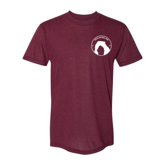 Gravity Outdoor Co. Arches National Park Mens T-Shirt - Cranberry - 3XL