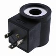 thumbnail image 1 of 1/2" 12V DC Solenoid Valve Coil with 3-Prong DIN Connector for 08 Series Hydraulic Systems, 1 of 5