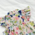 thumbnail image 4 of Little Girl Dresses Colorful Floral Pattern Dress Sleeveless Ruffles Sundress British Country Style Casual Summer Dress Kids Sundress,Size 12 Months-24 Months, 4 of 8